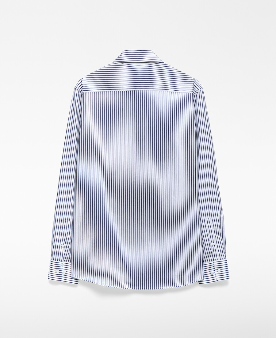 chemise rayée coupe classique avec poche homme