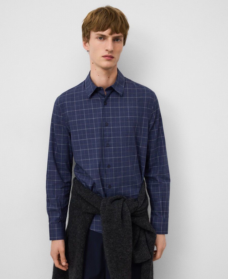 chemise à carreaux coupe classique homme