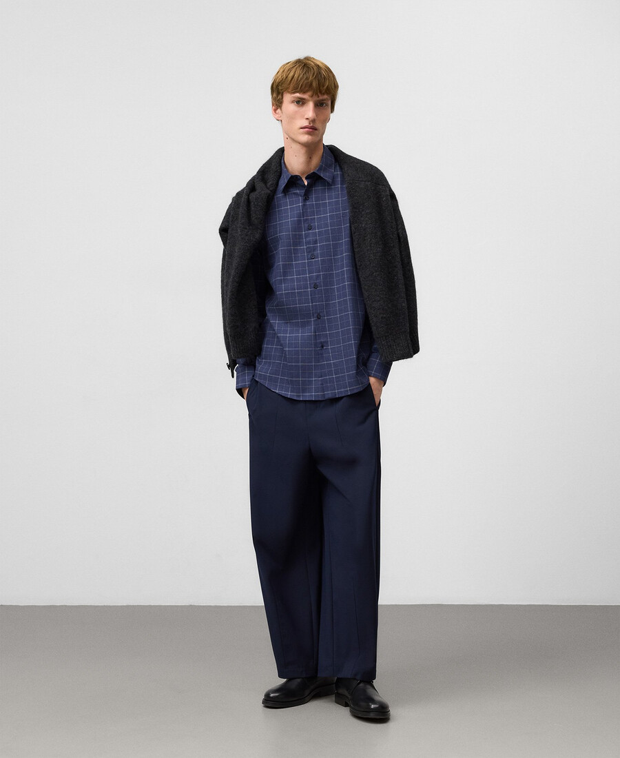 chemise à carreaux coupe classique homme