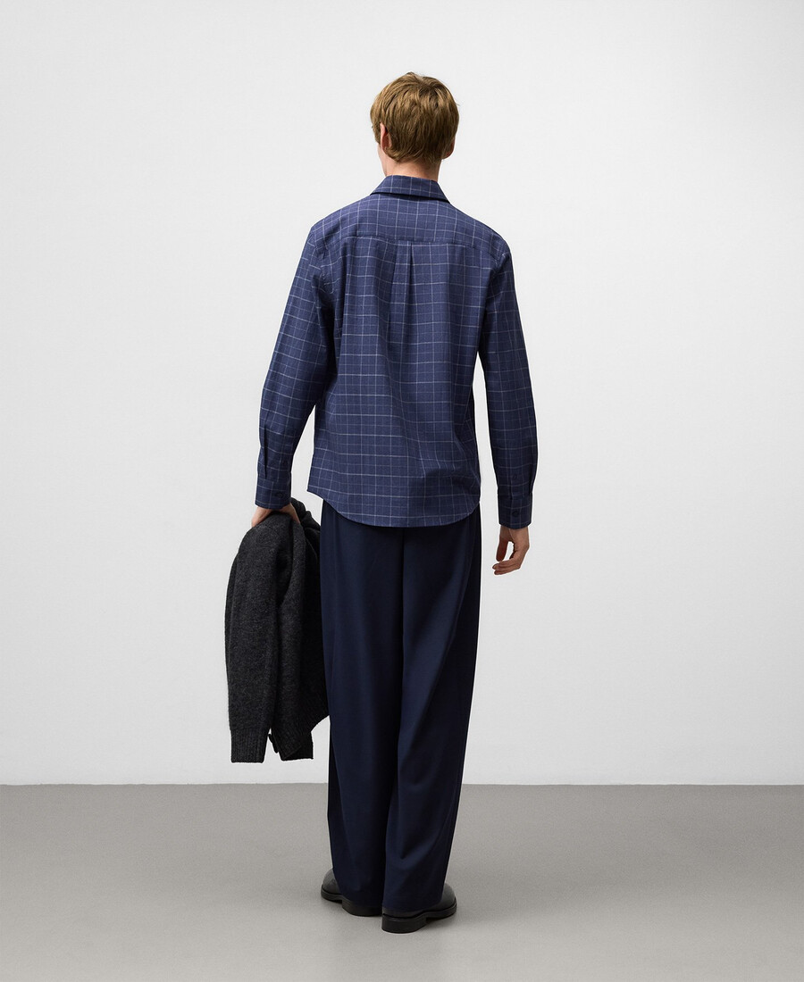 chemise à carreaux coupe classique homme