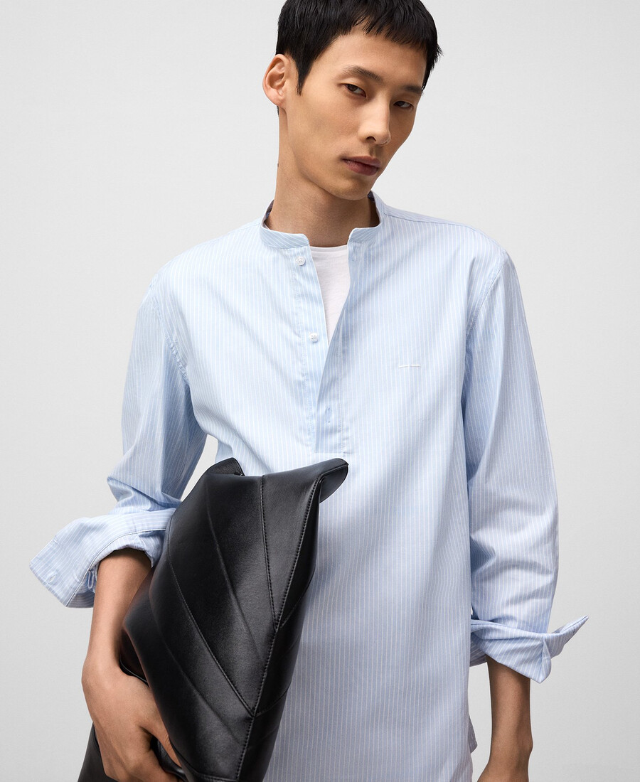 chemise rayée de grand-père homme