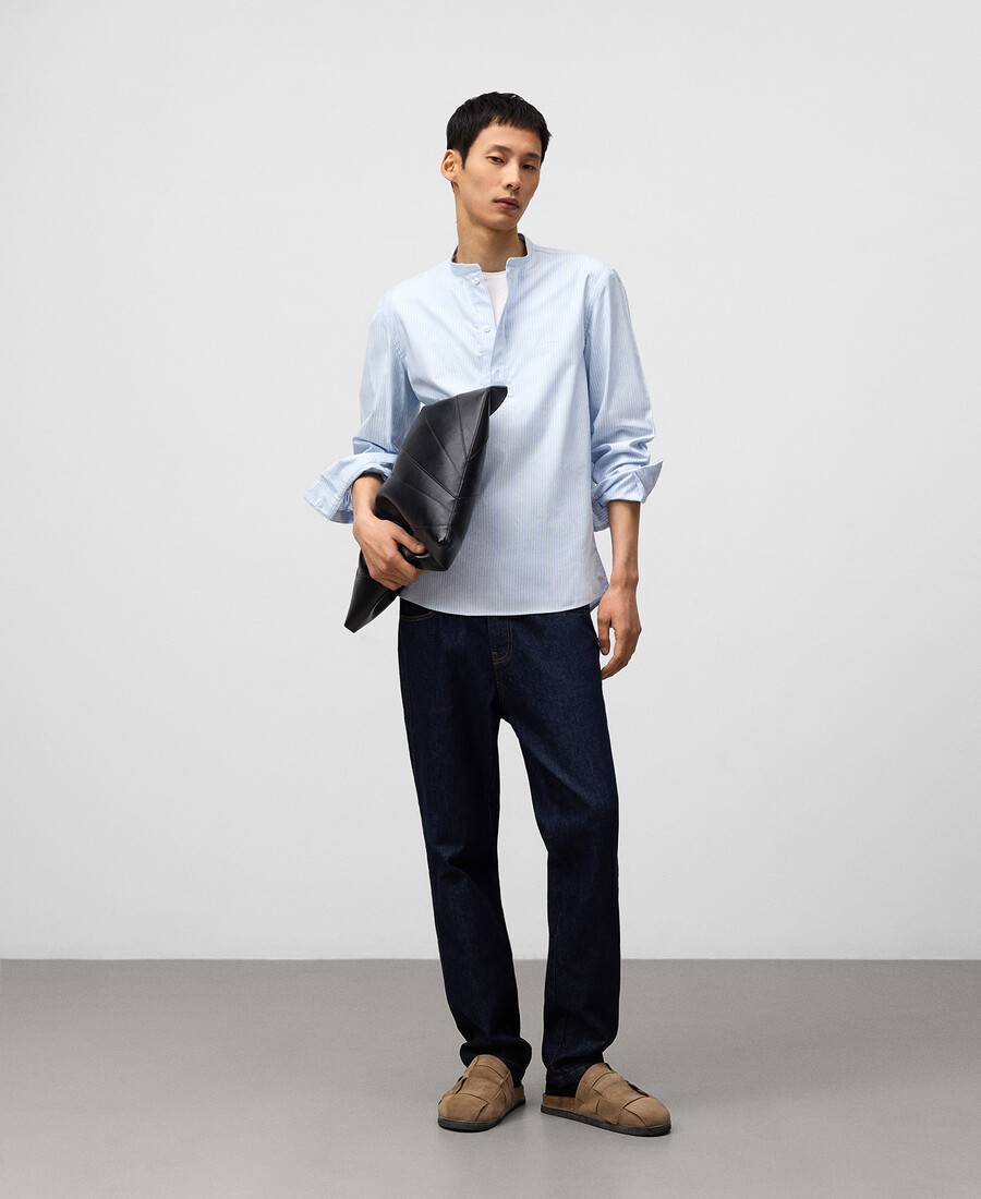 chemise rayée de grand-père homme
