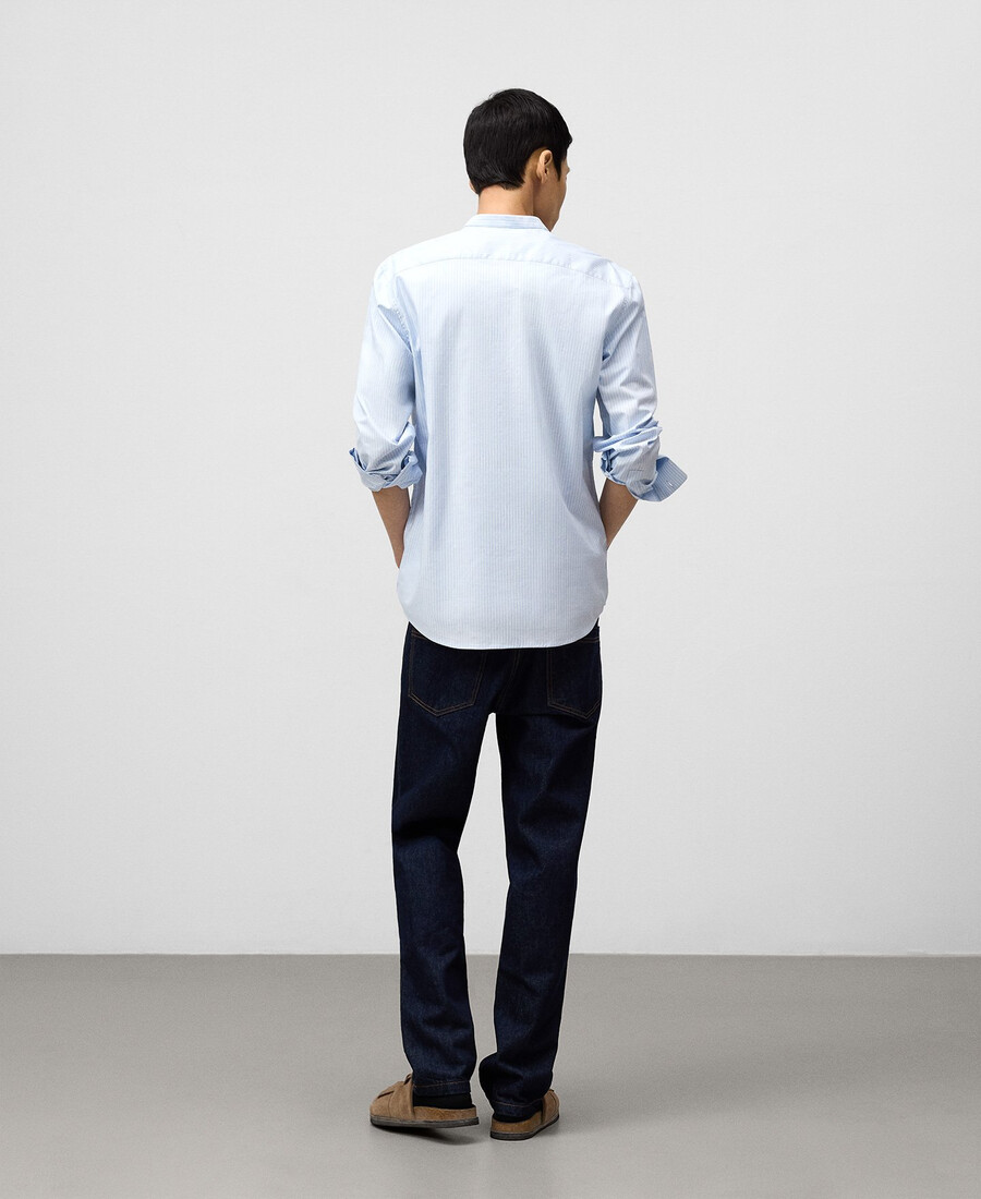 chemise rayée de grand-père homme
