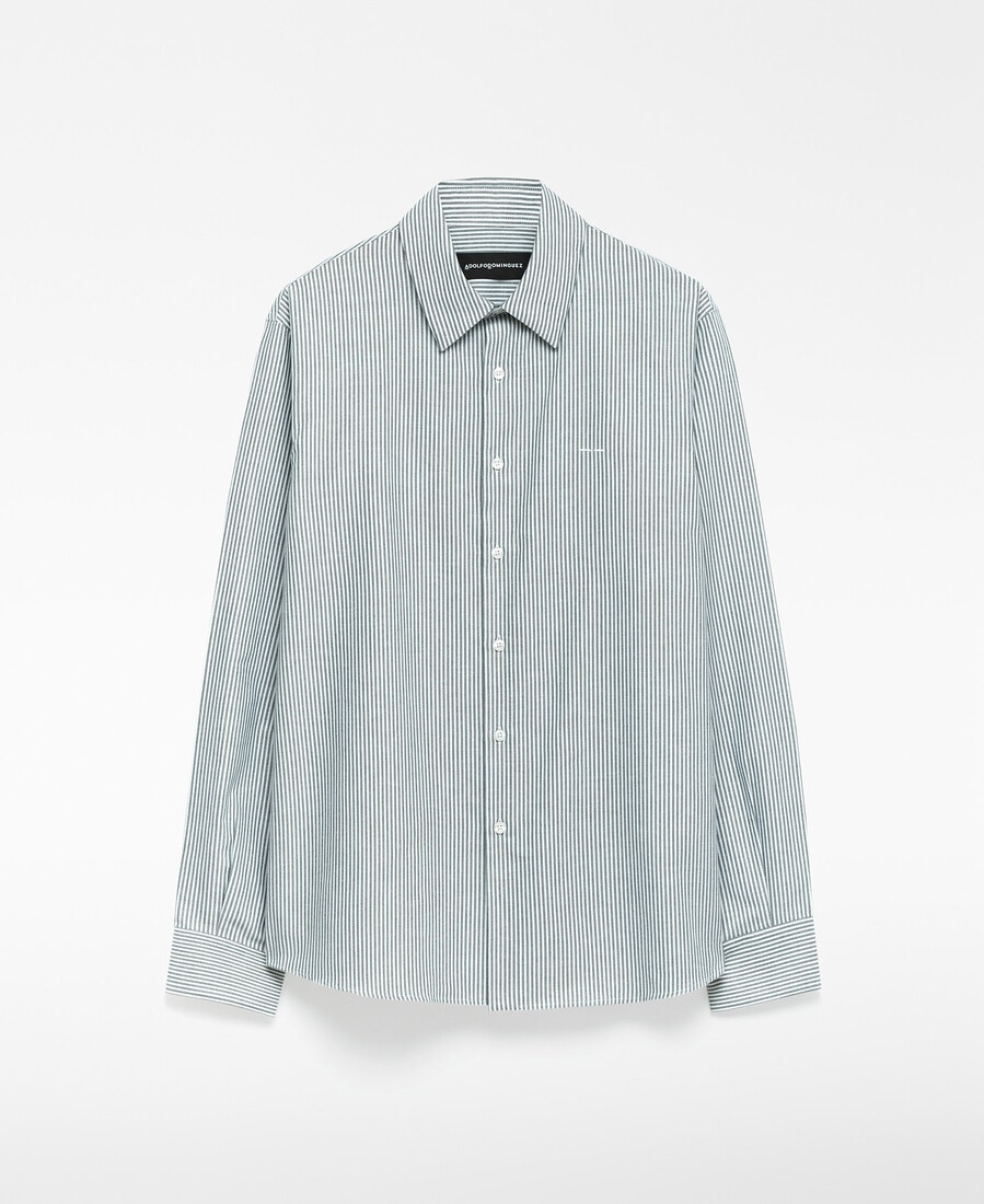 chemise homme rayée en coton coupe classique