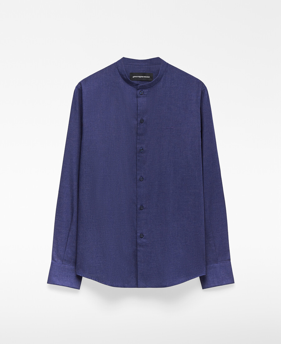 chemise homme à col mandarin coupe classique