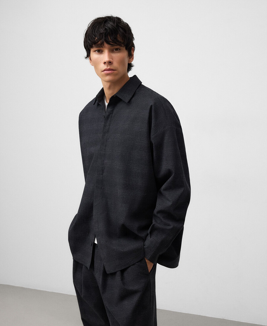 chemise à carreaux oversize homme