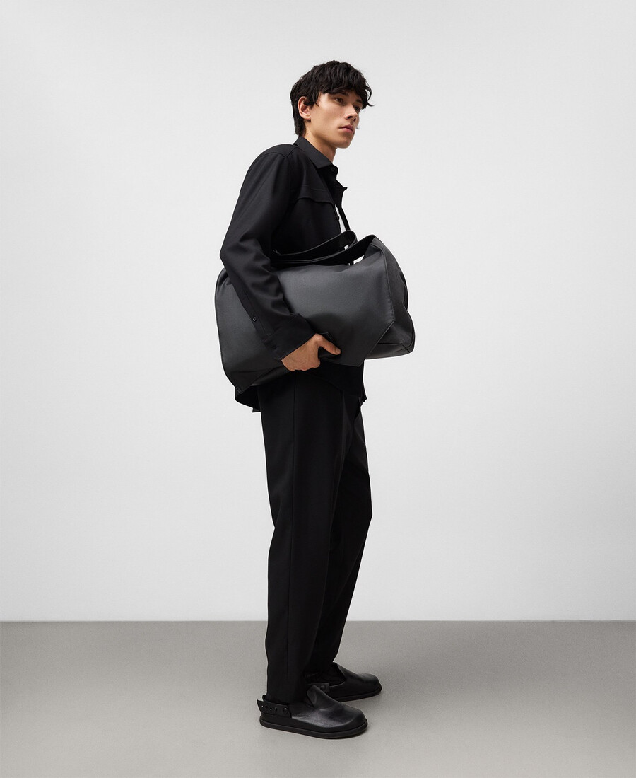 chemise homme à plis horizontaux