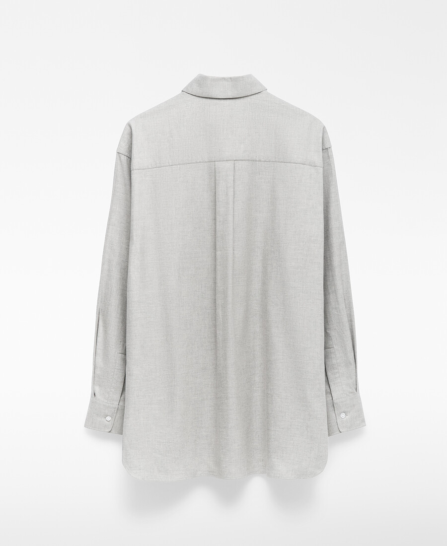 chemise homme à col italien coupe décontractée