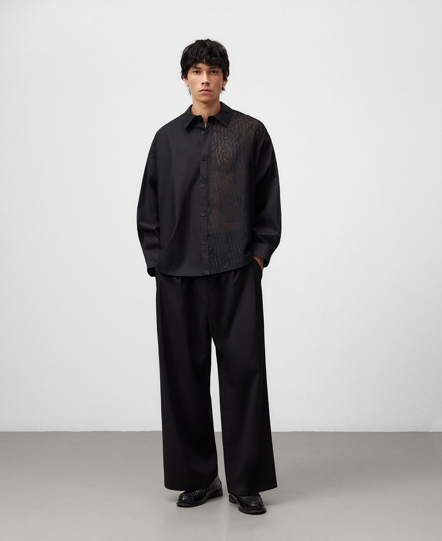 chemise dévorée surdimensionnée homme