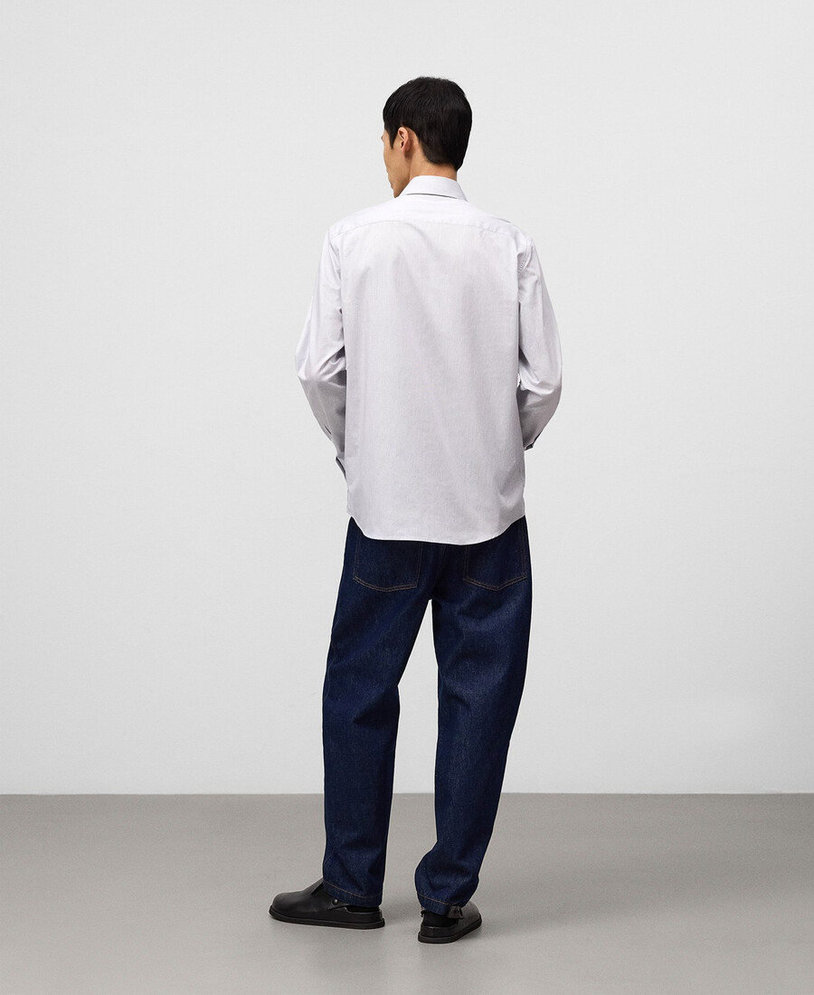 chemise homme à micro-motifs coupe classique