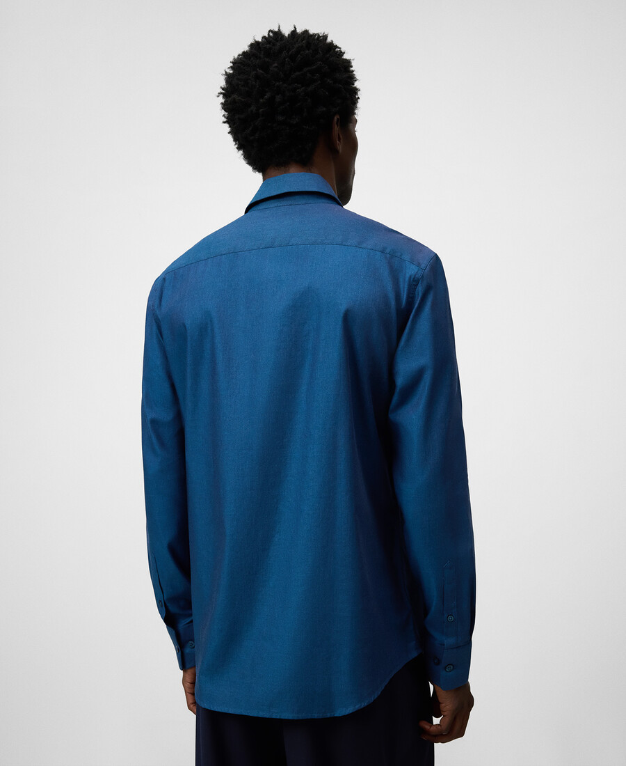 chemise homme à col italien coupe classique
