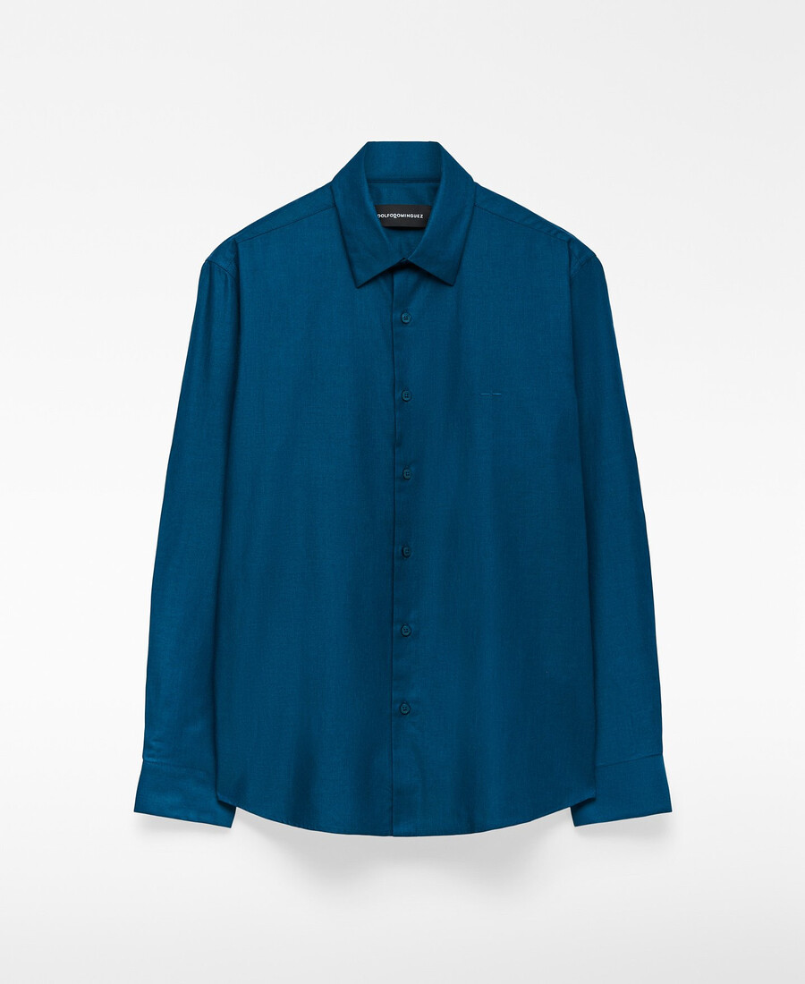 chemise homme à col italien coupe classique