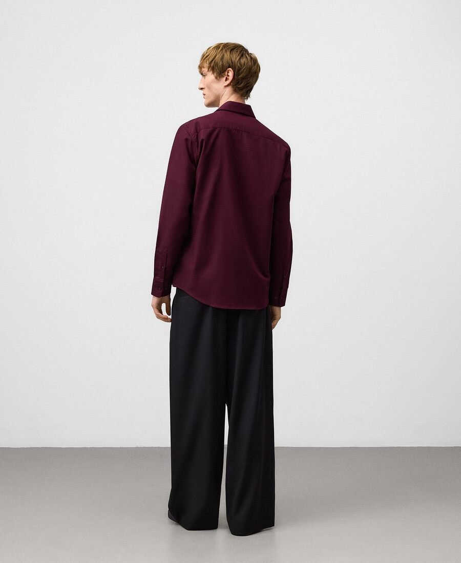 chemise homme en coton biologique à col italien
