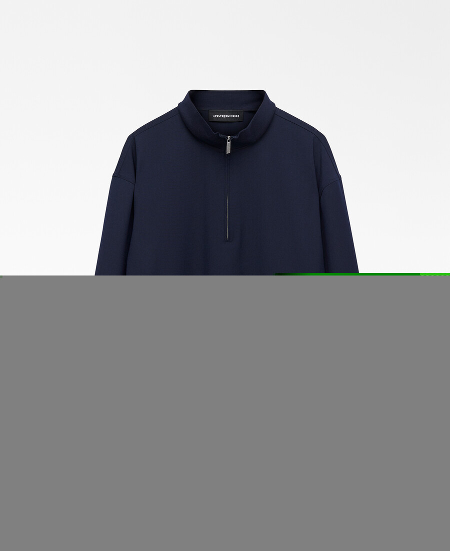 chemise homme à fermeture éclair et coupe décontractée