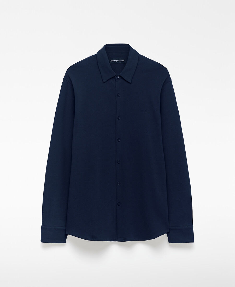 chemise homme en coton biologique à col italien