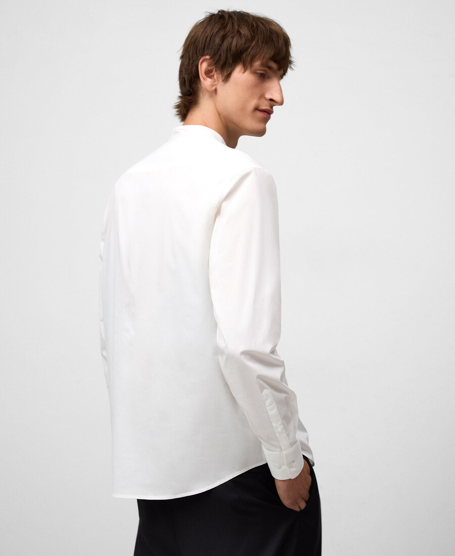 chemise homme à col mandarin coupe classique
