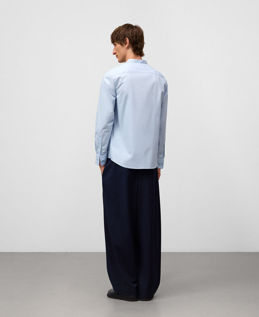 chemise homme à col mandarin coupe classique