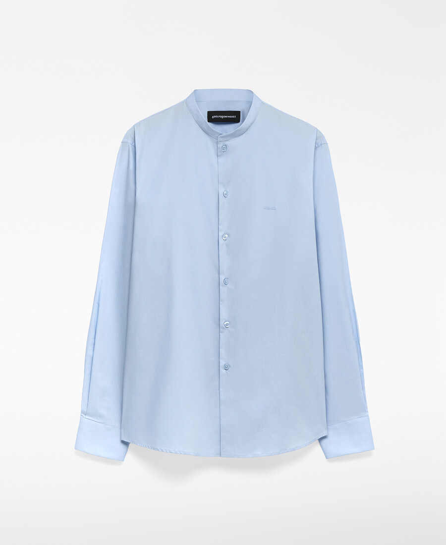 chemise homme à col mandarin coupe classique