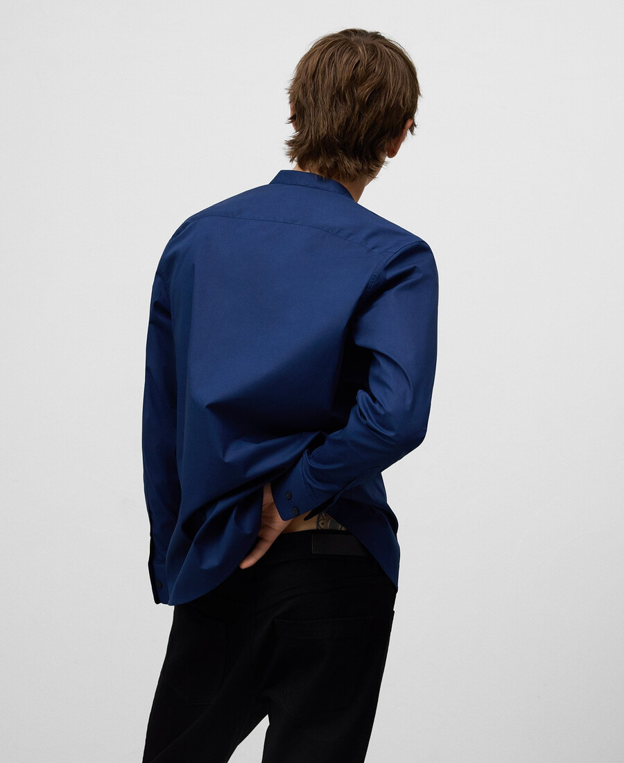 chemise homme à col mandarin coupe classique