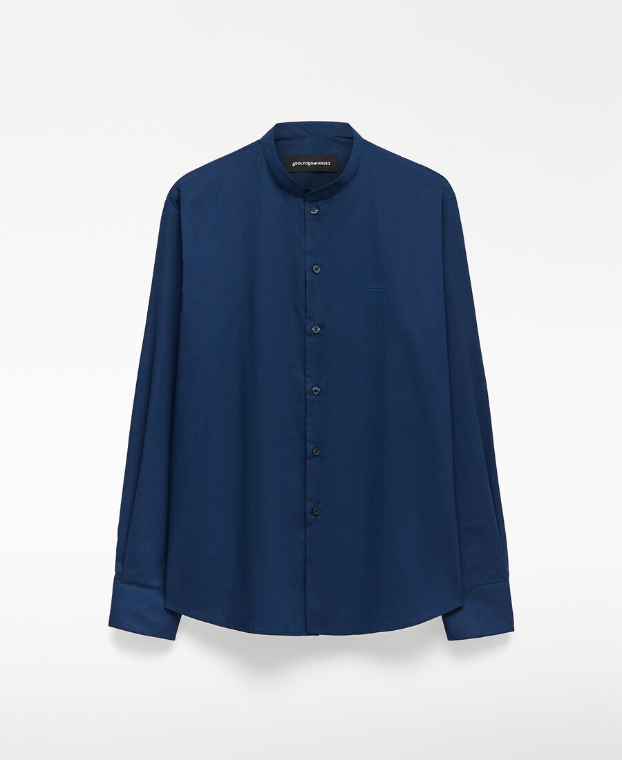 chemise homme à col mandarin coupe classique