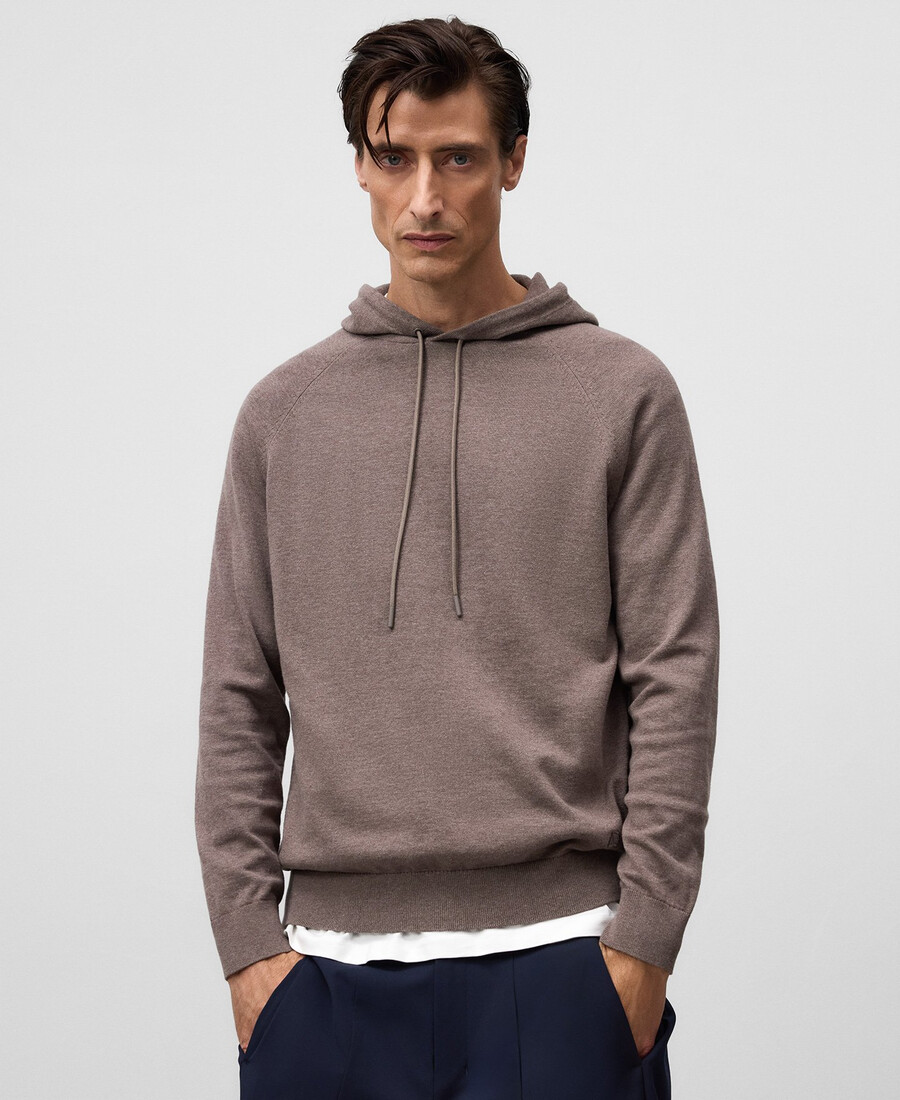 sweat-shirt homme en maille de coton biologique