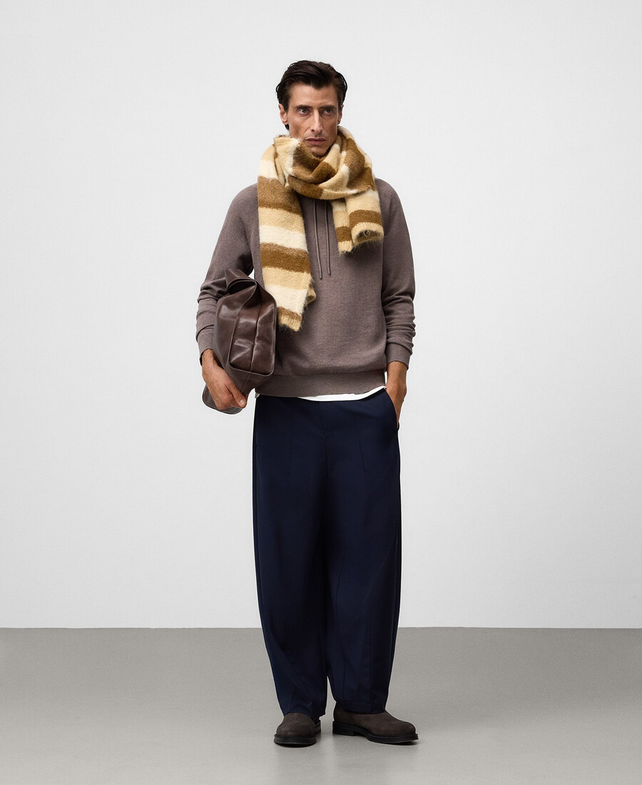 sweat-shirt homme en maille de coton biologique