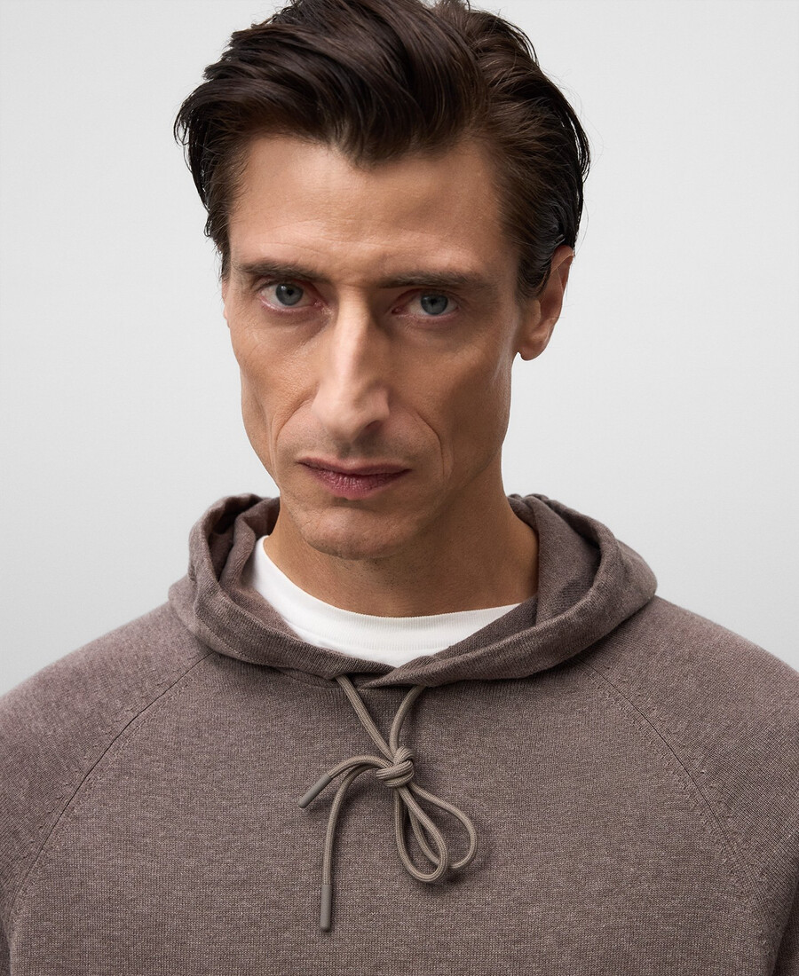 sweat-shirt homme en maille de coton biologique