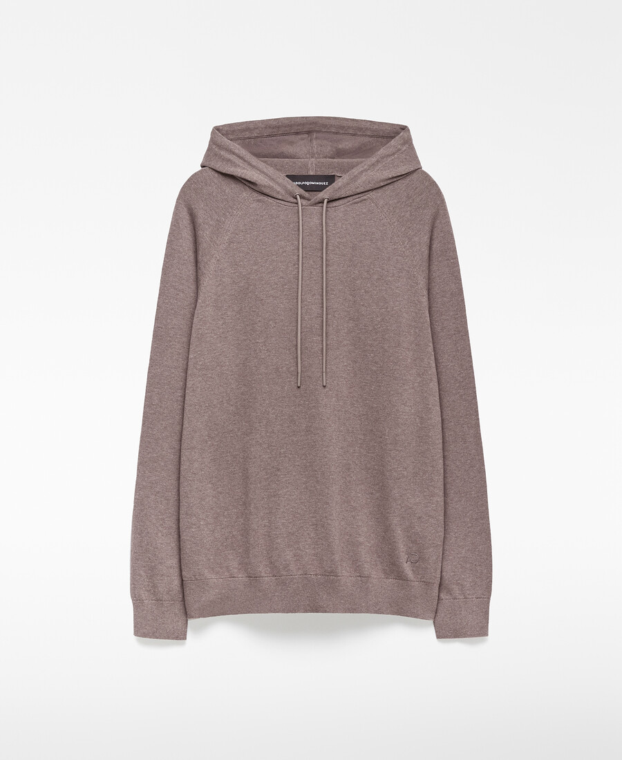sweat-shirt homme en maille de coton biologique