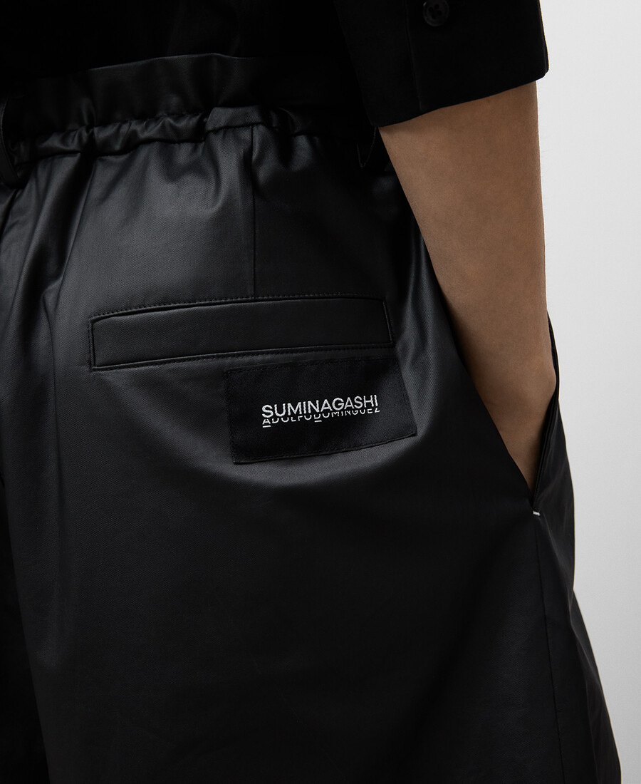 bermuda noir coupe décontractée pour homme