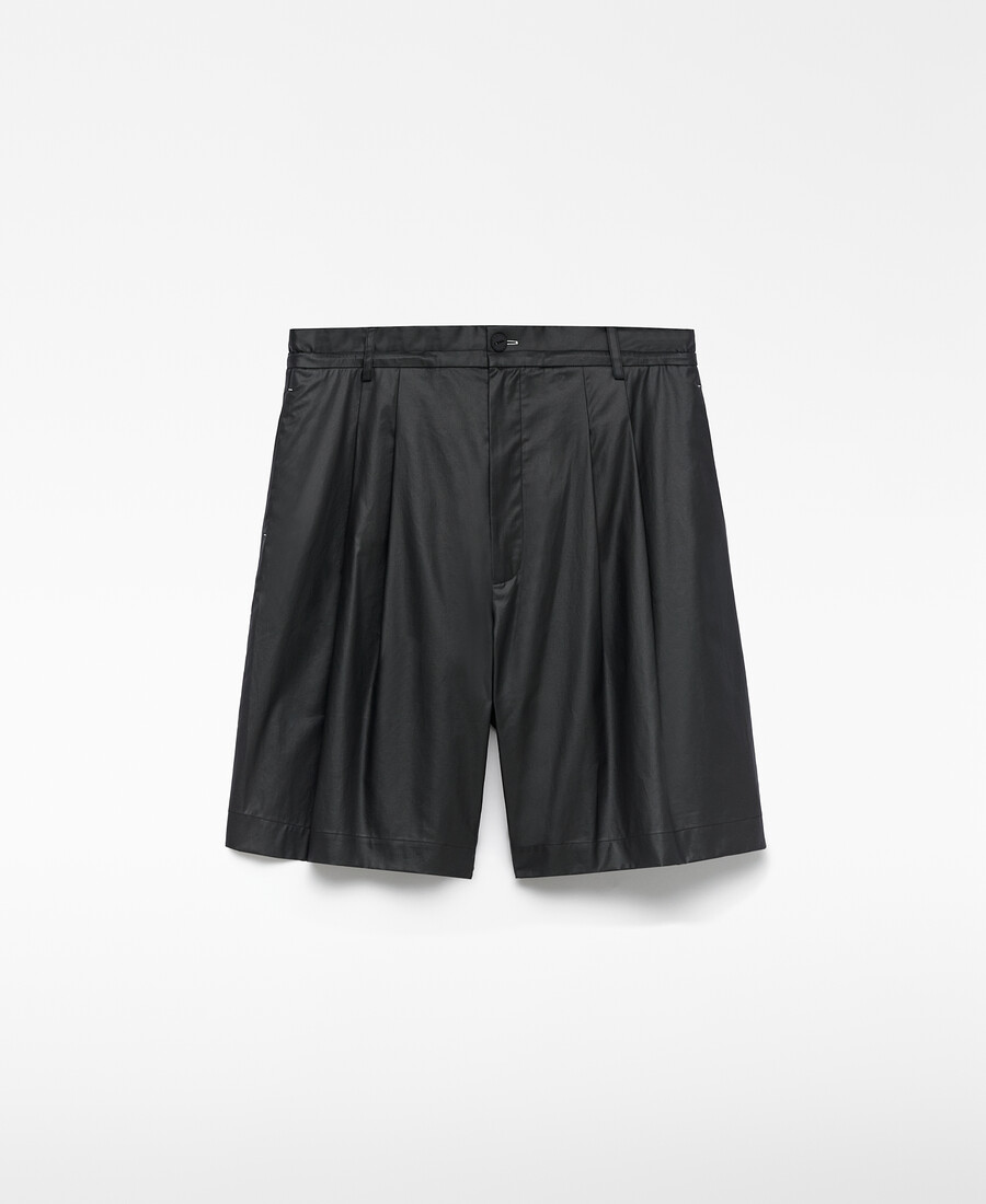 bermuda noir coupe décontractée pour homme