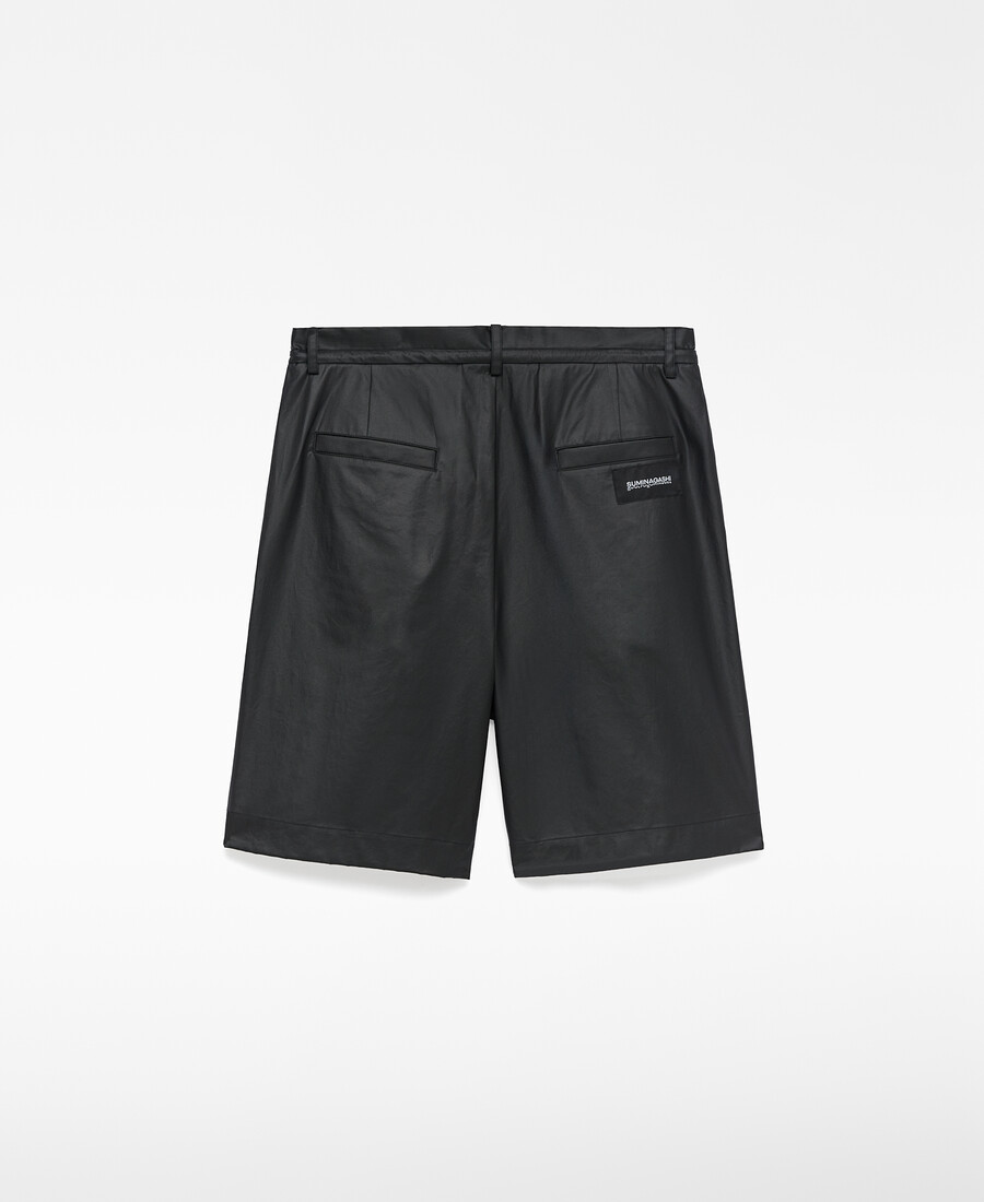bermuda noir coupe décontractée pour homme