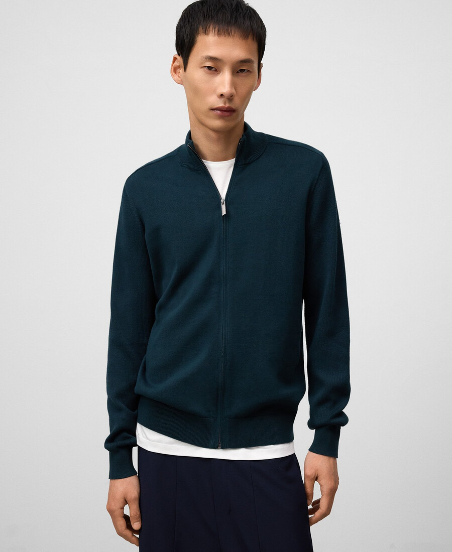 cardigan homme en maille de coton biologique