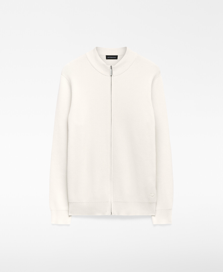 gilet homme en maille côtelée de coton biologique