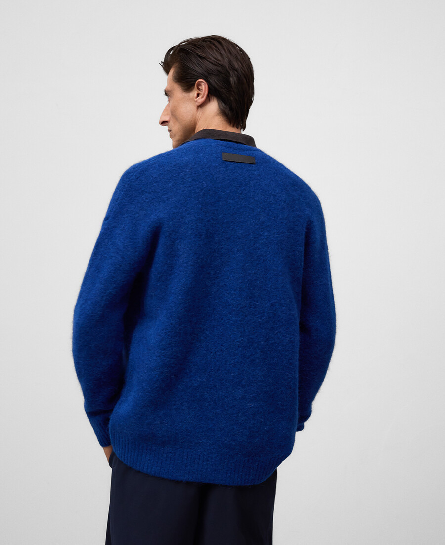 gilet homme en maille à col v