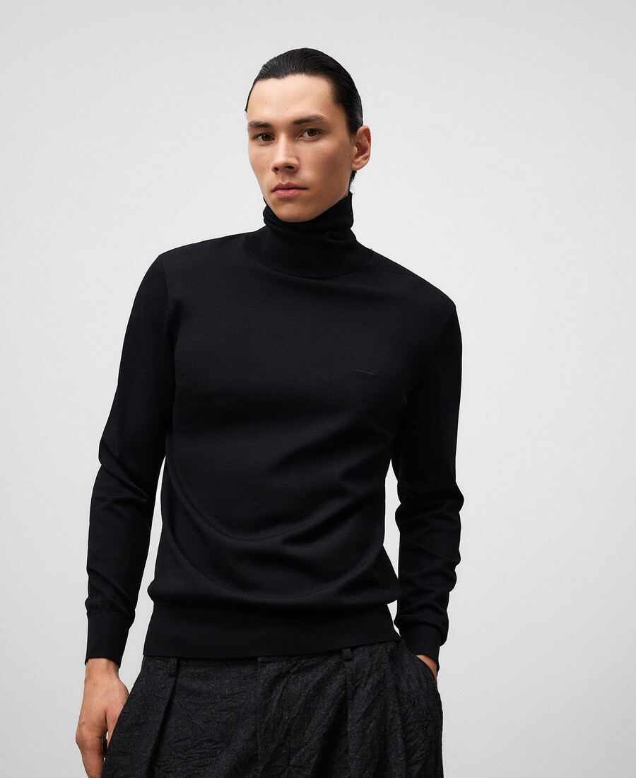 pull à col roulé slim pour homme