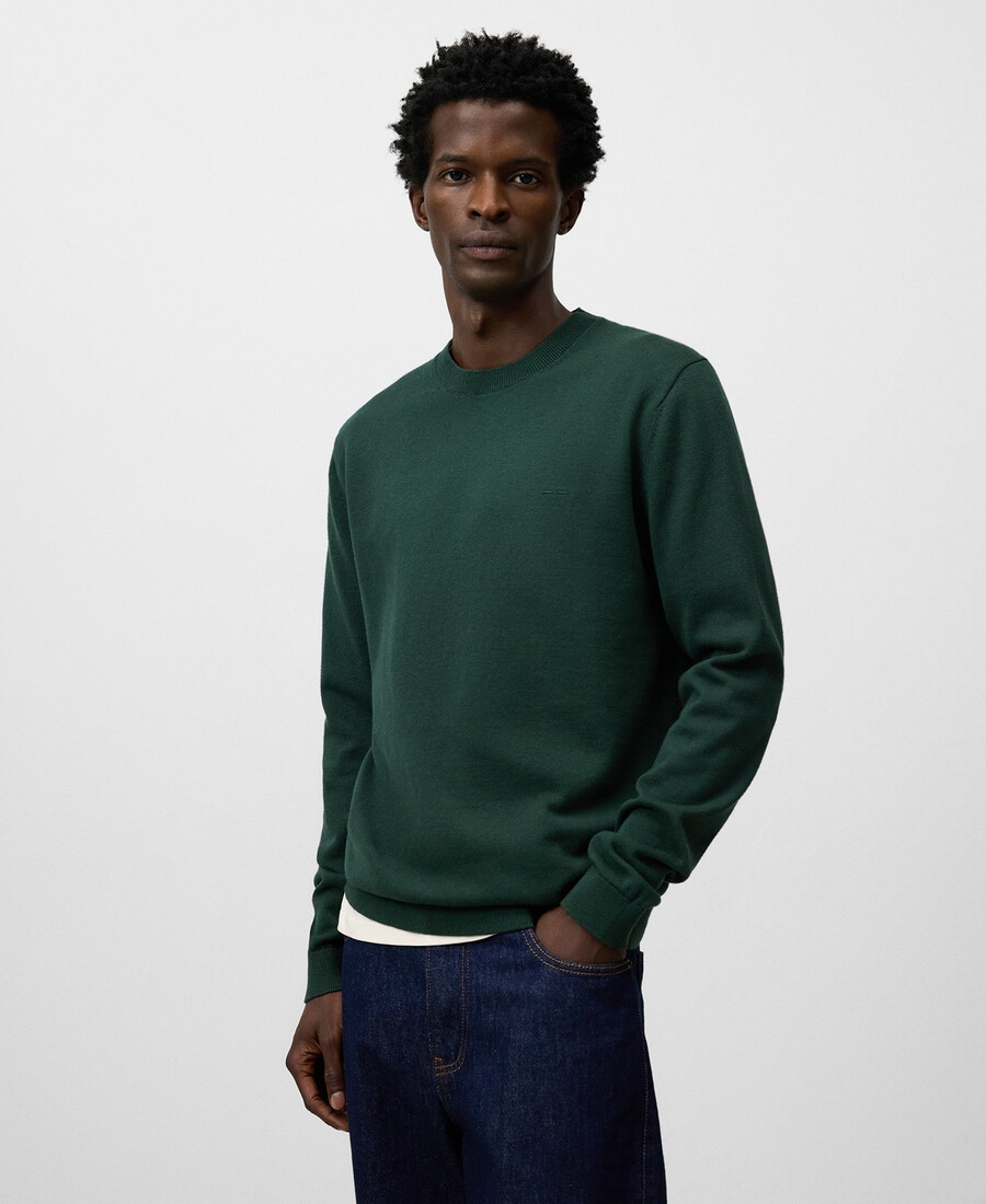 pull homme à col rond coupe classique