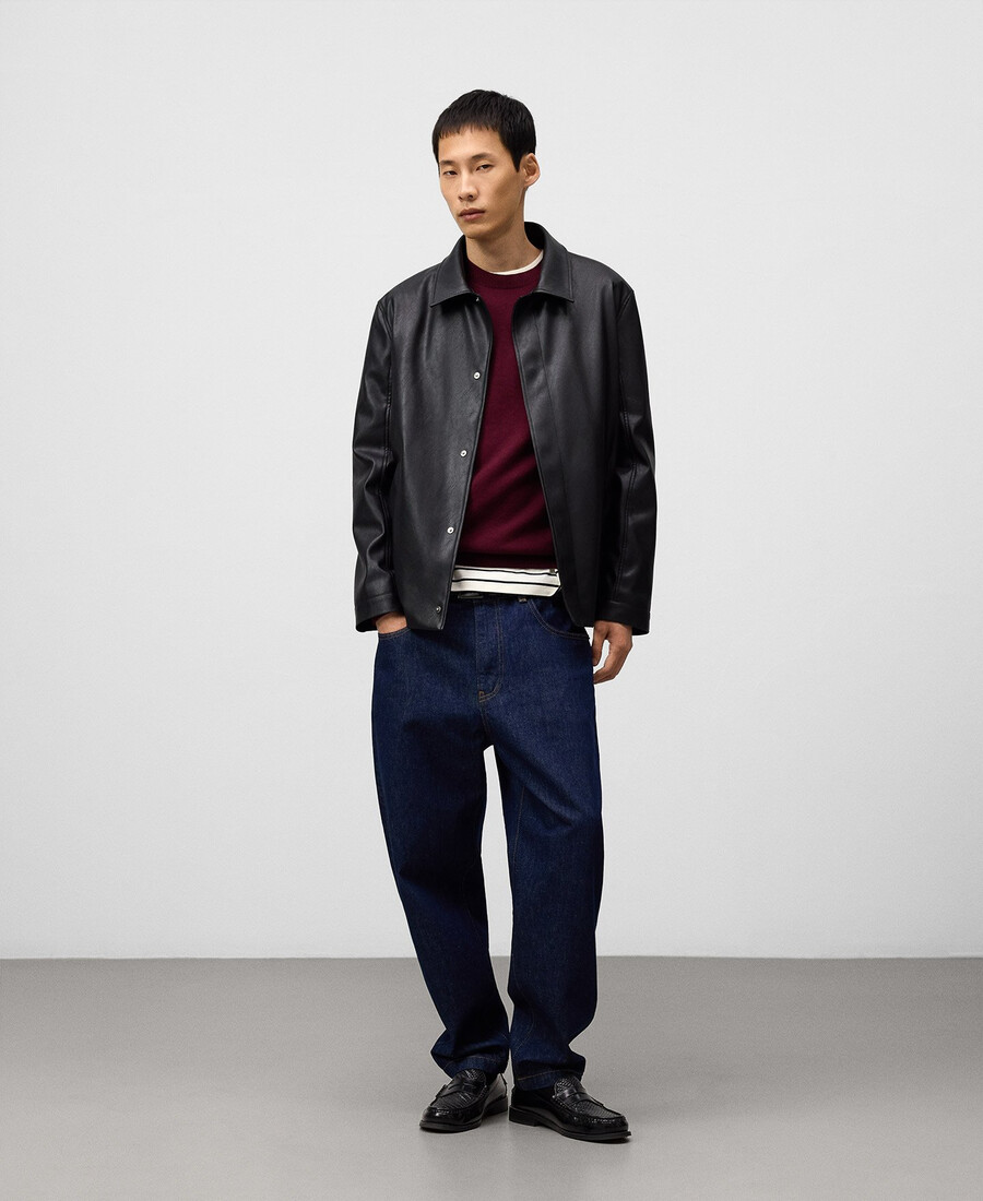 pull homme à col rond coupe classique