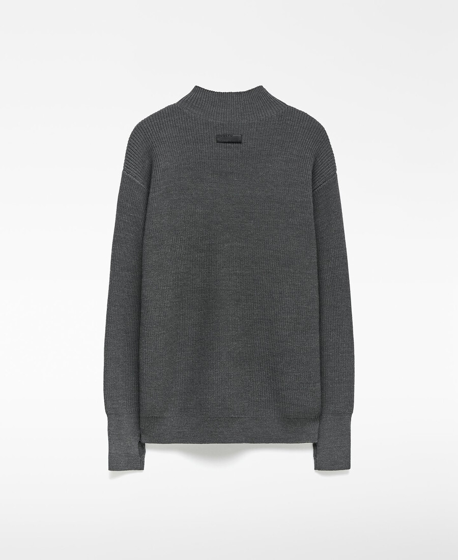 pull en maille à col perkins pour homme