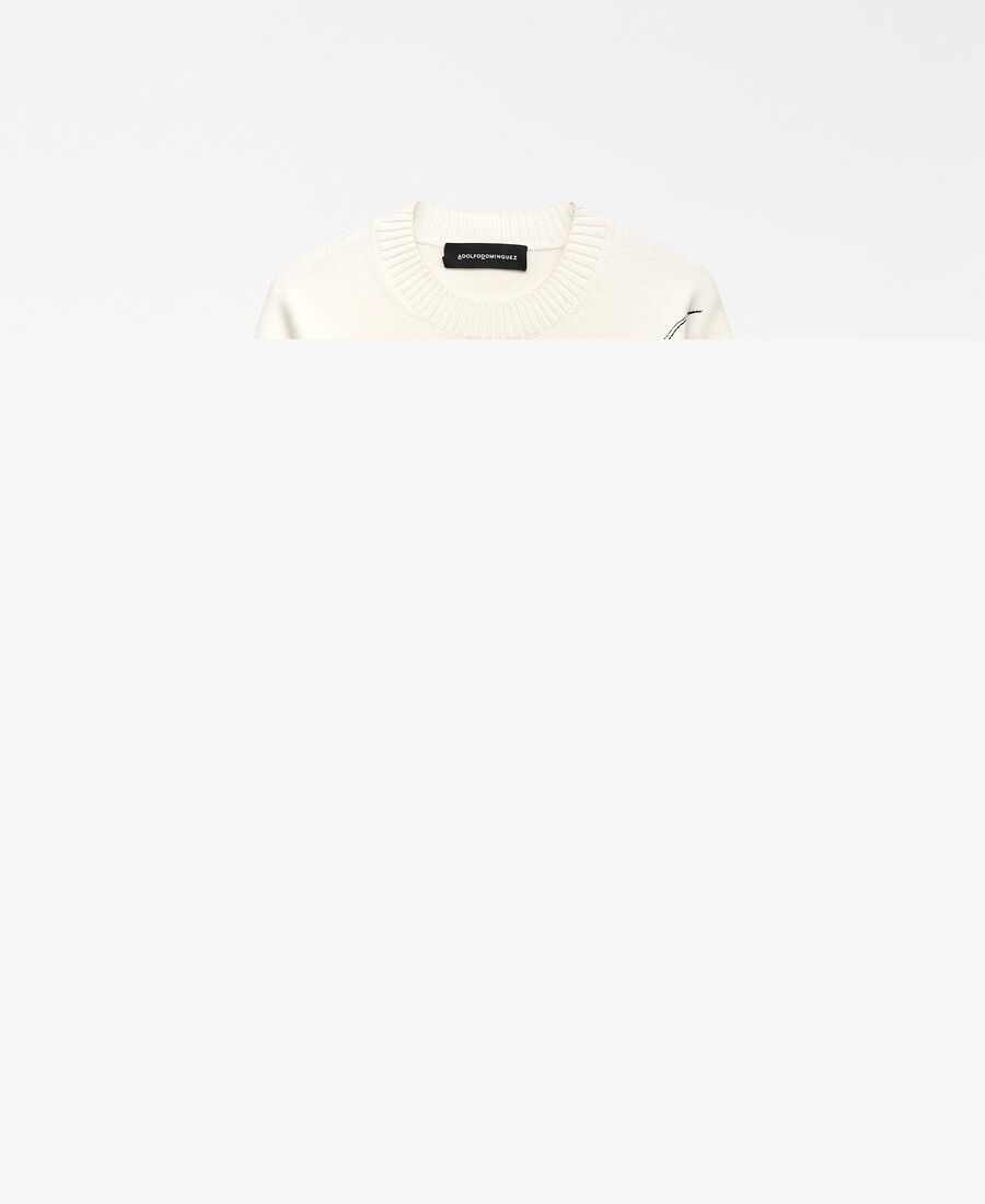 pull brodé homme