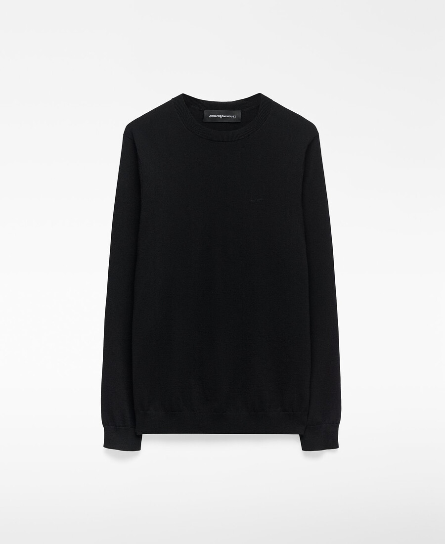 pull homme en laine mérinos à col rond