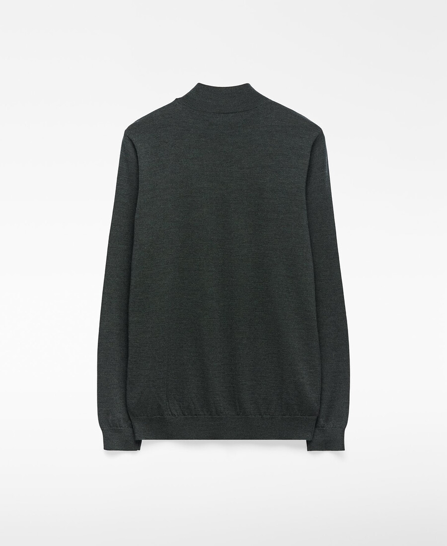 pull homme en laine mérinos à col perkins