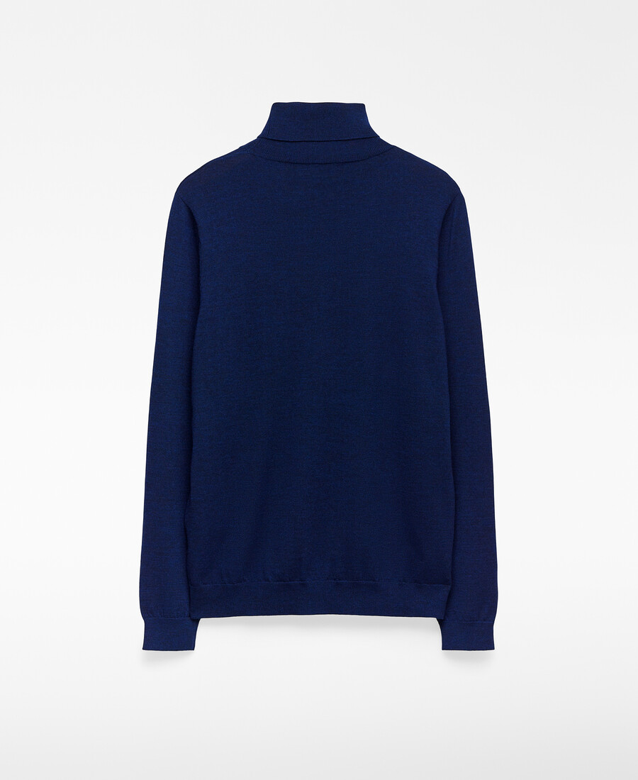 pull à col roulé en laine mérinos pour homme