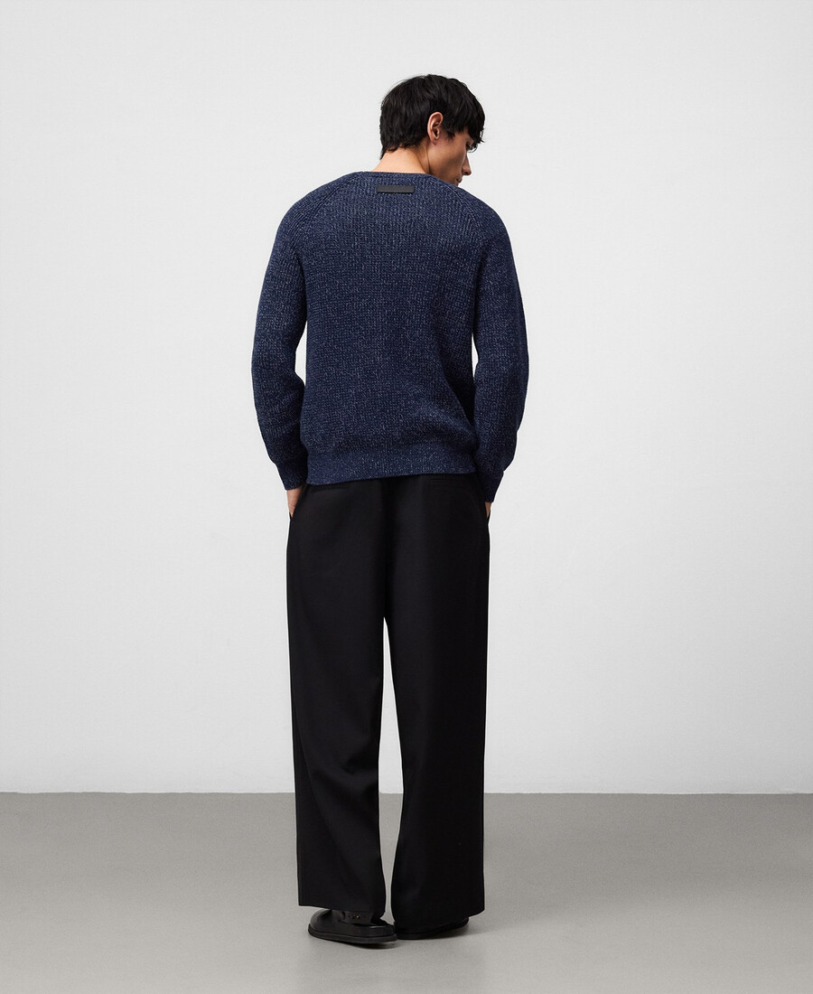 pull homme en coton biologique chiné