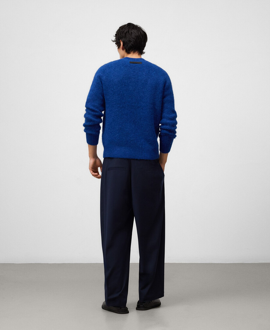pull homme à col rond en maille