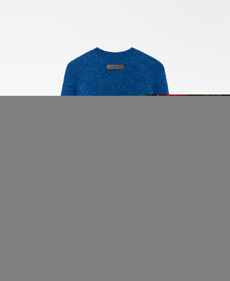 pull homme à col rond en maille