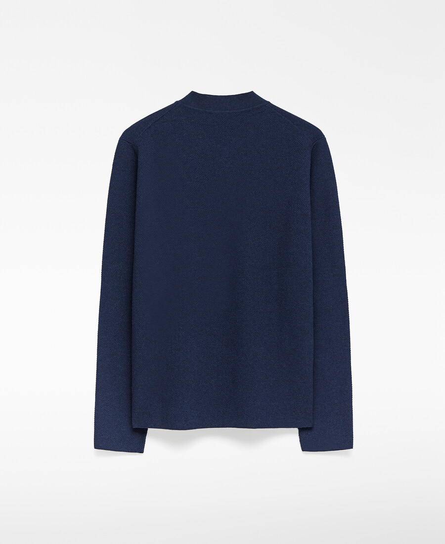 polo homme en coton à col mandarin