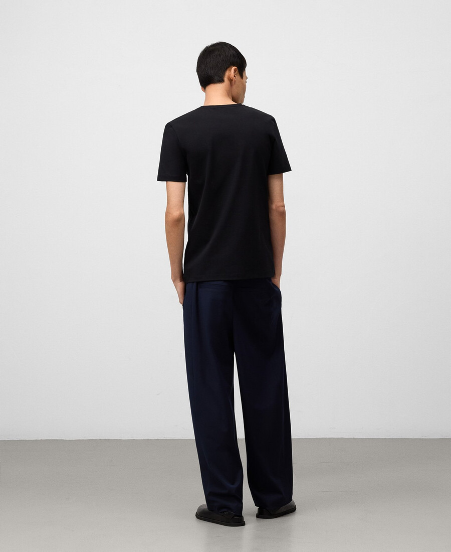 t-shirt homme en coton bio coupe slim