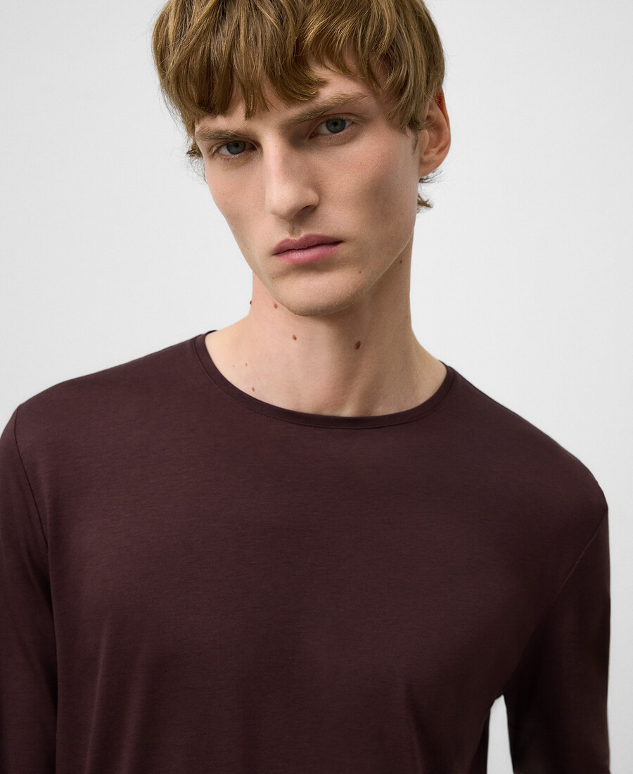 t-shirt homme à manches longues coupe classique