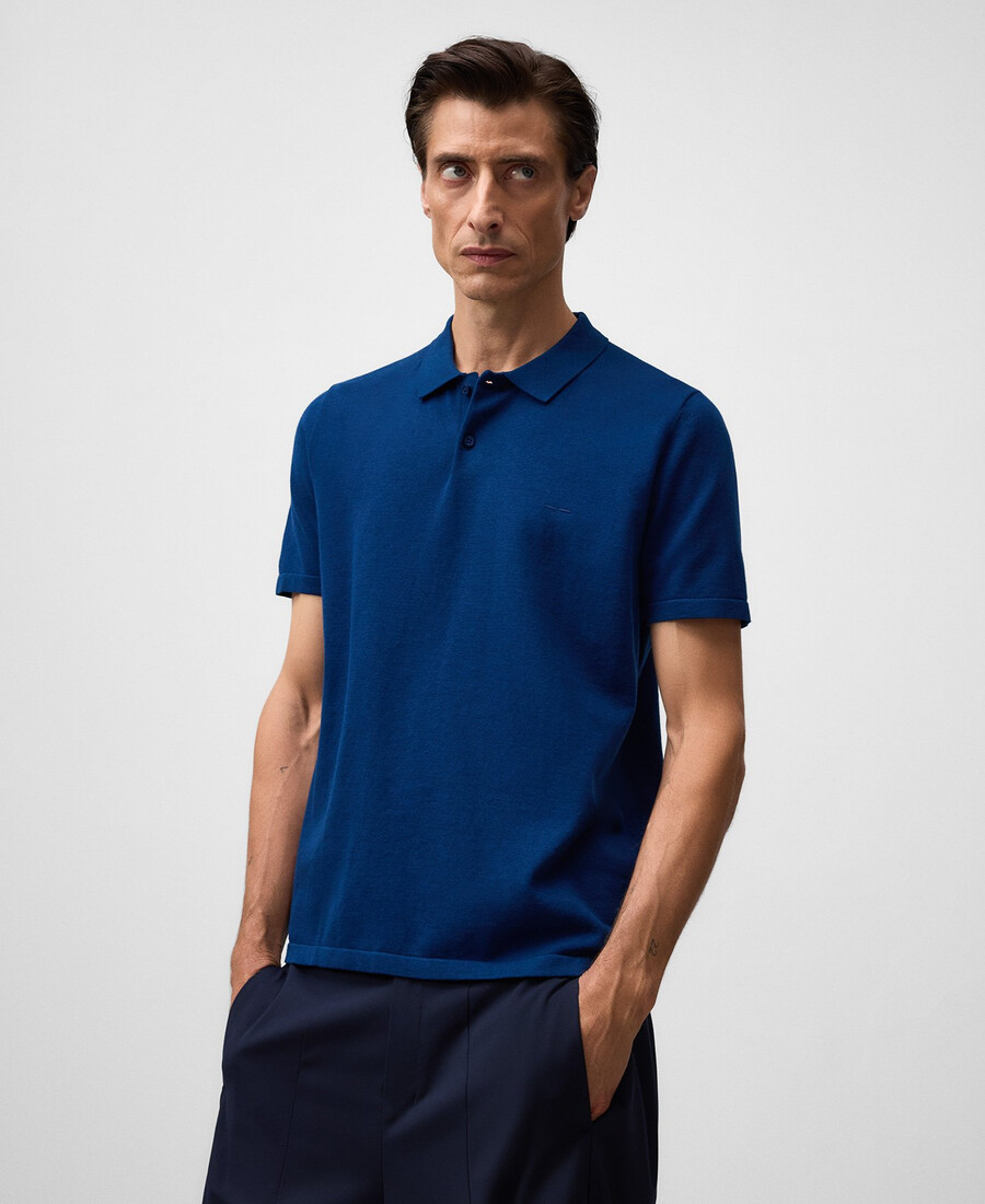 polo homme coupe classique en chiné