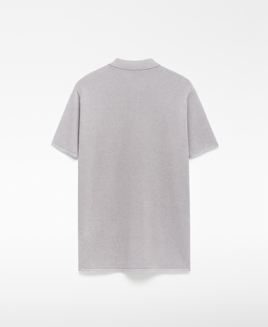 polo homme en maille structurée coupe classique